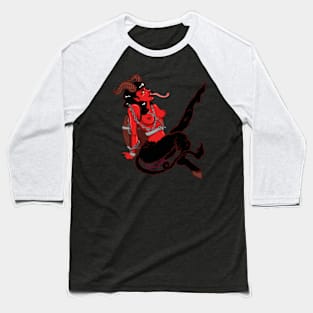 Dame Krampus Baseball T-Shirt